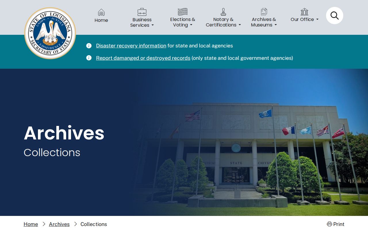 Louisiana State Archives for older Assumption Parish arrest records
